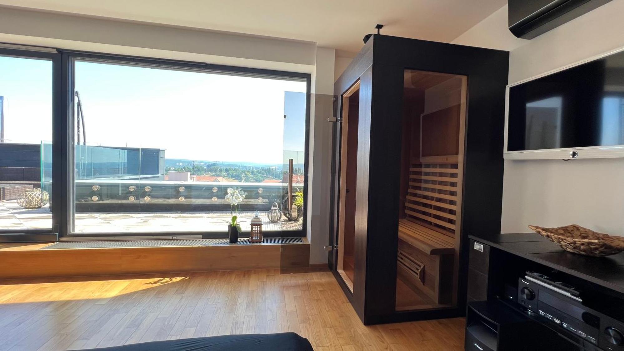 Apartman Se Saunou A Terasou S Vyhledem Na Brno Exterior photo