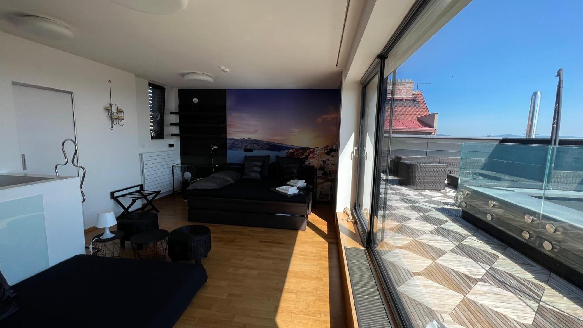 Apartman Se Saunou A Terasou S Vyhledem Na Brno Exterior photo