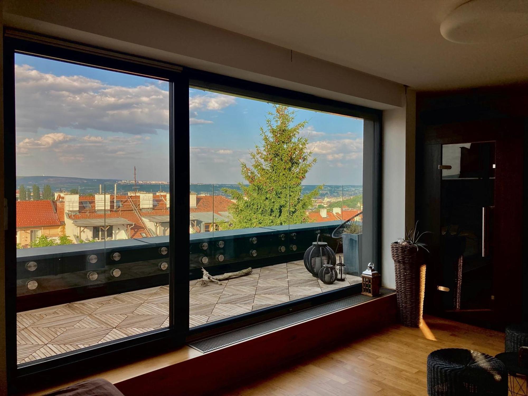 Apartman Se Saunou A Terasou S Vyhledem Na Brno Exterior photo